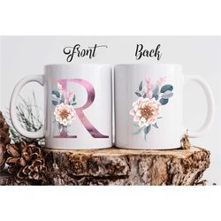 Personalized Letter R Name Mug
