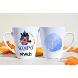 Scorpio Mug - Scorpio Cup - Scorpio Symbol Coffee Mug - Scorpio Gifts - Zodiac Mug - Zodiac Symbol Mug - October Birthda