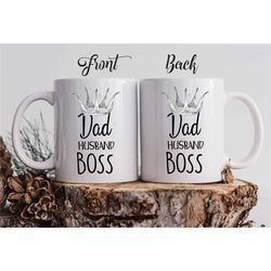 Mug For Him / Dad Husband Boss Coffee Mug / Personalized Father's Day Coffee Mug / Gift For Dad