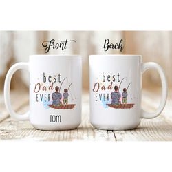 Mug For Him / Best Dad Ever Personalized Coffee Mug / Personalized Father's Day Coffee Mug / Gift For Dad