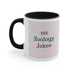Zoology Mug, Zoologist Gifts, 101 Zoology Jokes, Zoology Puns, Biology Gifts, Marine Biologist Mug, Zoology Lover, Anima