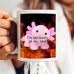 axolotl meme coffee mug, anime meme mug, anime mug, funny mug, danke mug, axolotl memes mug, funny axololtl fire meme co