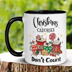 christmas calories don't count mug, christmas gifts, christmas mug, christmas cookies, merry christmas, funny christmas