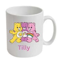 care bears mug, personalised mug, reto mug, care bear gift,