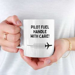 Pilot  Mug, Plane Mug For Boyfriend, Plane Mug For Girlfriend, Novelty Pilot Mug, Pilot Mug For Husband, Plane Gift, Fun