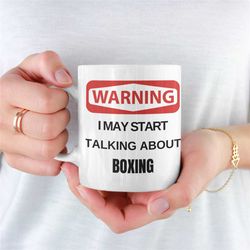 warning boxing mug, mug for boxing fan, boxing coffee mug, boxing mug for girlfriend, boxing mug for boyfriend, boxing g