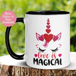 Valentines Day, Unicorn Mug, Valentines Day Gifts, Valentines Day Coffee Mug, Unicorn Birthday, Love Mug, Kids Valentine