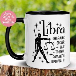 Libra Mug, Zodiac Mug, Libra Gift, Zodiac Sign Mug, Astrology Coffee Mug, Libra Birthday Gift, Libra Sign, Zodiac Mug, B