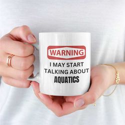Warning Aquatics Mug, Aquarium Mug, Aquatics Mug, Unique Aquarium Mug, Aquatics, Fish Keeper, Aquarium, Fish, Fish Pond
