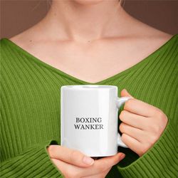 boxing wanker mug, boxing mug for boyfriend, boxing mug for girlfriend, novelty boxing mug, boxing, unique boxing mug