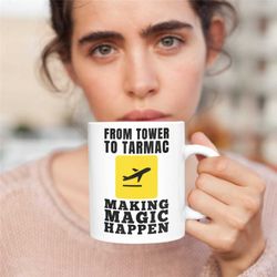 From Tower To Tarmac Mug, Air Traffic Controller, Air Traffic Controller Mug, Air Traffic Controller Gift, Planes, Aviat