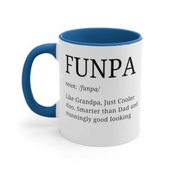 Grandpa Ceramic Coffee Mug, 11-15 oz Tea Cup, Gift for Grandfather Grandad to Be New Grandparent Funpa Present from Gran