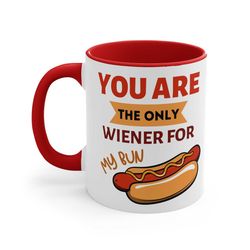 Inappropriate Ceramic Coffee Mug, 11 - 15 oz Tea Cup, Penis Wiener Adult Humor Gift For Men Funny Boyfriend or Husband P
