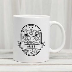 Aries Zodiac Mug | Zodiac coffee mug | Aries | Aries Mug | Aries Gift | Astrology Mug | Horoscope Mug | Personalized Mug