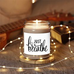 Just Breathe ScentedCandles | 9 oz candle | Vanilla candle | Sea Breeze Candle | Comforting Candle | Aromatherapy Candle