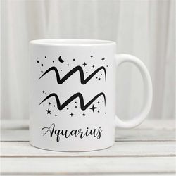Aquarius Zodiac Mug | Zodiac coffee mug | Aquarius | Aquarius Mug | Aquarius Gift | Astrology Mug | Horoscope Mug | Pers