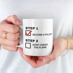 Fun Pilot Mug, Aviation Mug, Aviation Mug For Him, Aviation Mug For Her, Flying Gifts, Pilot Presents, Pilot Mug, Privat