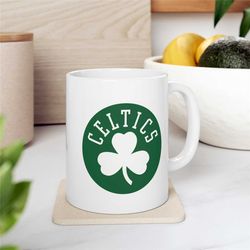 Boston Celtics Ceramic Mug NBA Mug Celtics Coffee Cup Boston Mug Basketball Boston Coffee Cup Boston Basketball Gifts Fo