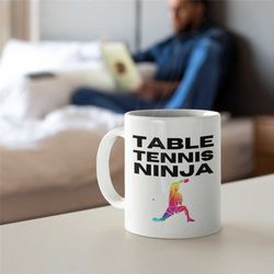 Ceramic Mug 11oz Table Tennis Ninja