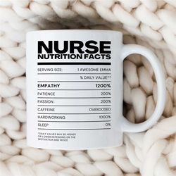 Custom Nurse Mug, Personalized Mug For Caregiver, Customizable RN Graduation Gift, Hospital, Midwife Colleague, Medical