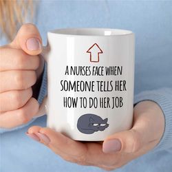 Registered Nurse Gift, Funny Mug for New Nurse, Colleague Gift, Coworker Birthday Present, For her, Best Friend, Womens