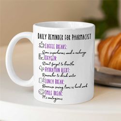 Funny Mug for Pharmaceutists, Cup with Pharma Quote, Medical Joke Gift, Med School Graduation, Pill Roller, unique Cowor