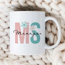 Personalized initials, Manager Mug, Custom Gift for Boss, Coworker Birthday, Job Appreciation, Work Office Decor, Profes