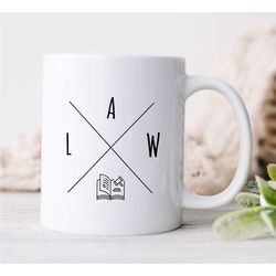 Lawyer Mug, LAW, Simple Gift for Attorney, Appreciation, Coworker Birthday, Mom/Dad, Thank you, Student, Men/Women, Work