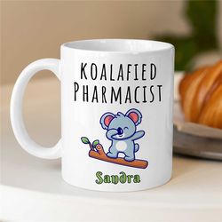 Custom Mug for Pharmacists, Personalized Pharma Grad Gift, Customizable Medical Themed Cup, Unique Coworker Gift, Med Sc