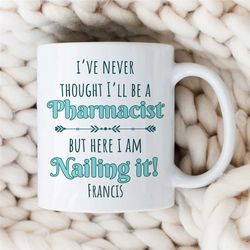 Unique Graduation Present, Custom Mug for Pharmacy Technicians, Personalized Pharma Gift, Medical Coworker Cup, For him/