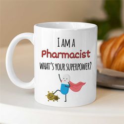 Medical Joke Gift, Funny Mug for Pharmaceutists, Cup with Pharma Quote, Med School Graduation, Pill Roller, unique Cowor