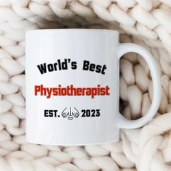 Personalized Mug for Physiotherapists, Custom Physio Cup, Pediatric PT, Masseur Birthday Present with name, Unique Excer