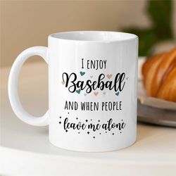Introverted Baseball Player Mug, Rude Cup for Fan, Pitcher Boyfriend, For him/her, Coach, Men, Nephew, Softball, Father,