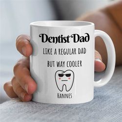 Unique Doctor Cup, Custom Mug for dental grads, Personalized Dentist Appreciation Gift, Birthday Present, For him and he