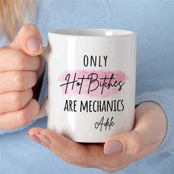 Personalized Mug for Mechanics, Custom Gift for Gearhead, Car Lover Mom, For her, Motorbike & Automotive Mechanic, Birth