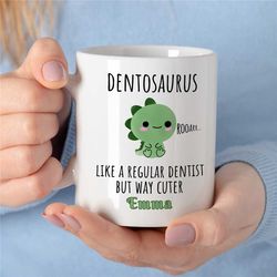 Personalized Dentist Mug, Custom Dental Cup, Unique Doctor Birthday Present, Graduation gift, Dentist Retirement, hygien