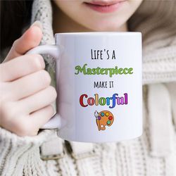 Art Teacher Gift Idea, Funny Artist Gift, Painter Quotes, Painting Mug Cup, Gift for Her, Sarcastic Present, Anniversary