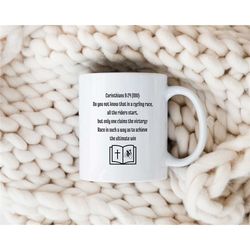 Cup for Cyclists, Bicyclist Mug, Cycling Father's Day Gift, Gift for Bicycle Lovers, Coffee Cup Bicycle, Road Cyclist Mu
