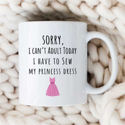 Funny quilting mug, 50th Birthday Gift, Gift for Mum, beautiful mug for sewer, Sewing Cup, Birthday Present for nana, An