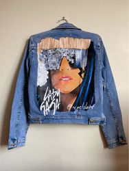 Lady Gaga painted denim jacket