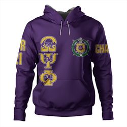 Omega Psi Phi Hoodie Custom Fraternity Purple, African Hoodie For Men Women