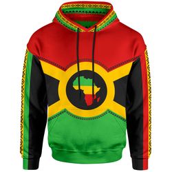 African Hoodie African Flag Reggae Hoodie, African Hoodie For Men Women