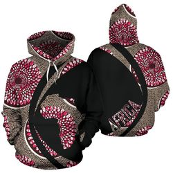 Ankara Cloth - Reborn Nsubra Hoodie - Circle Style, African Hoodie For Men Women