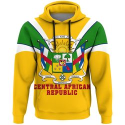 Central African Republic Hoodie - Tusk Style, African Hoodie For Men Women
