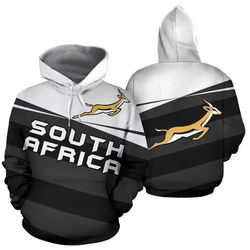 South Africa Springbok Hoodie Vivian Style, African Hoodie For Men Women