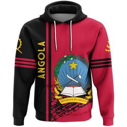 Angola Quarter Style Hoodie, African Hoodie For Men Women