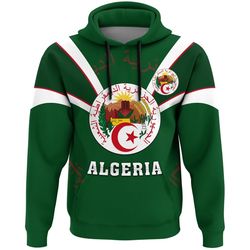 Algeria Hoodie - Tusk Style, African Hoodie For Men Women