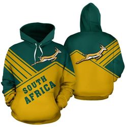 South Africa Springbok Hoodie Mount Style, African Hoodie For Men Women