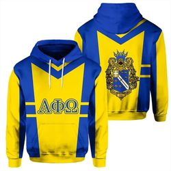 Lugg Style Alpha Phi Omega Hoodie, African Hoodie For Men Women