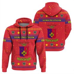 Christmas Style Fraternity Sigma Phi Epsilon Hoodie, African Hoodie For Men Women